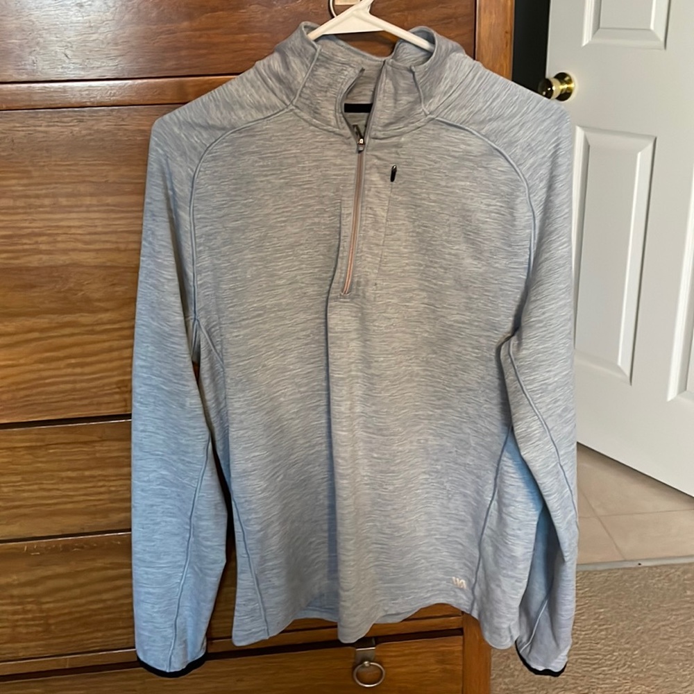 1/4 zip pullover, performance material